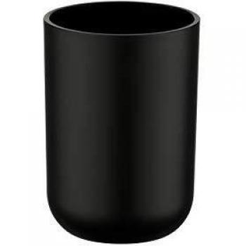 WENKO Vaso de dientes Brasil nero - a prueba de rotura, Plástico