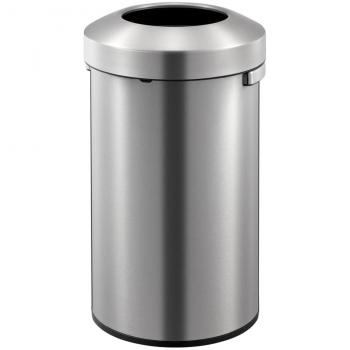 Cubo de basura con pedal EKO Urban 90 L color plata mate