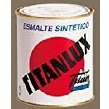 TitanLux Esmalte Sintético Brillante Gris Arena 750 Ml 375 Ml
