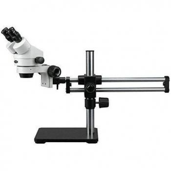 AmScope SM-5BX 3,5X-45X Microscopio binocular est-reo en bola Teniendo Boom soporte