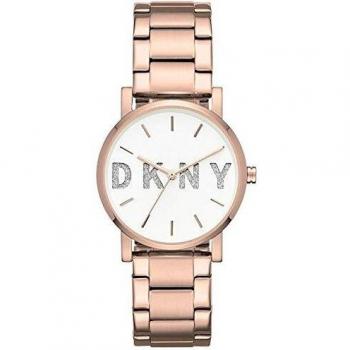 DKNY Reloj Analógico para Mujer de Cuarzo con Correa en Acero Inoxidable NY2654