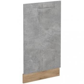Tapa del Lavavajillas R-Line, Hormigón/Roble Dorado, 45 cm sin Encimera