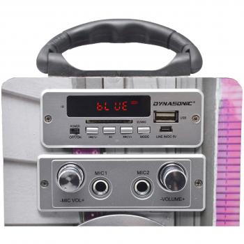 DYNASONIC 025-3 - Altavoz con Bluetooth para Karaoke con micrófono, Multicolor Modelo 3