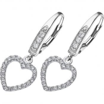 Pendientes Corazón Time Road WS02345 Plata Mujer