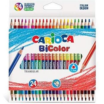 Lápices Triangulares BiColor - 24 Uds