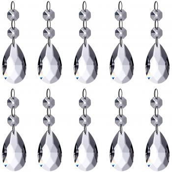 Neewer® Araña Pendientes De Cristal En Forma De Lágrima Granos De Cristal Pendiente Para La Decoración De Boda / Hogar / Oficina