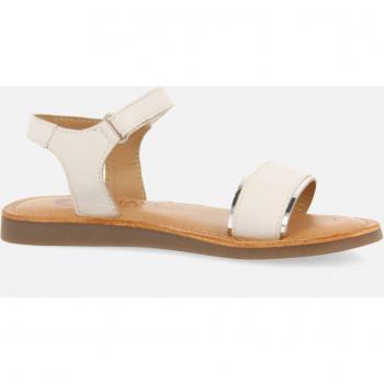 Sandalias de piel con acentos metalizados para niña y niño Kavaje