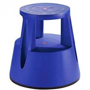 Taburete de 2 peldaños azul Twinco