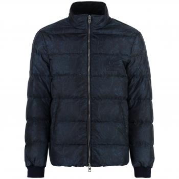 Etro Men's Blue Techno-Nylon Winter Sports Jacket, Size Medium