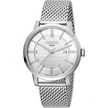 Reloj de Hombre Ferre Milano FM1G156M0041 con Correa de Acero Inoxidable y Dial Plateado