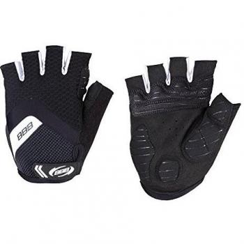 BBB Highcomfort Gel, Guantes Cortos, Unisex, Negro/Blanco, S