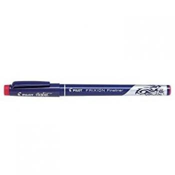 Bolígrafo de tinta de fibra borrable por fricción Frixion Fineliner Pilot rojo