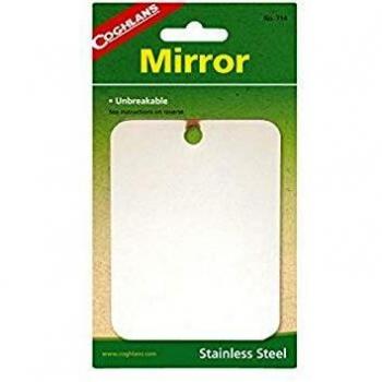 Coghlans Durable Stainless Steel Compact Mirror