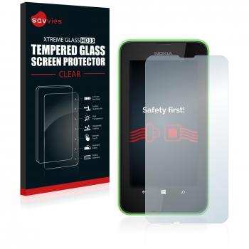 Savvies Protector Cristal Templado Nokia Lumia 530 Protector Pantalla Vidrio - Dureza 9H