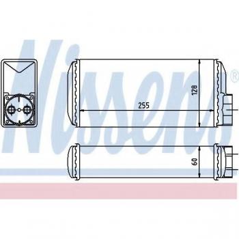 Intercambiador de calor calefacción interior NISSENS 73650, radiador de calefacción NISSENS 73650, diseñado para optimizar la transferencia de calor en sistemas de calefacción, fabricado con materiales de alta calidad para