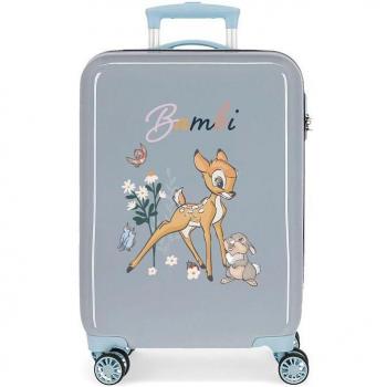 Disney Bambi Before the Bloom Maleta de Cabina Rígida ABS 4 Ruedas Azul 32L