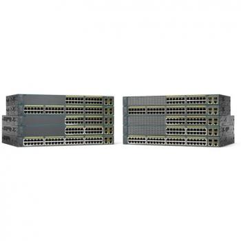 Cisco Catalyst 2960-Plus Managed Switch, 24 Ports 10/100 + 2 SFP Ports