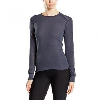 Odlo Long sleeve crew neck warm st - Ropa interior para mujer, tamaño XS, color tinta india
