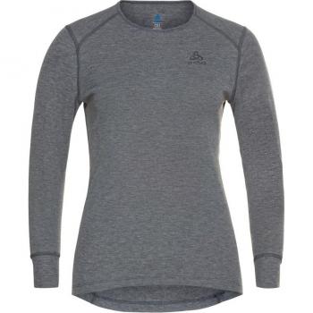 Camiseta térmica de manga larga Odlo Active Warm Eco para mujer en gris oscuro - Talla L