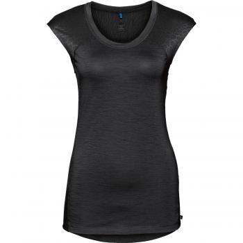 Odlo Natural+Ceramiwool Light Camiseta Mangas Cortas, Mujer, Negro, XS