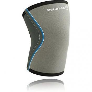 Rehband - Rodillera para hombre, color gris, talla XS