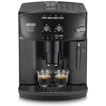 De'Longhi Perfetto Caffe Corso Esam 2600 Cafetera Compacta, 1450 W, 1.8 Litros, Acero Inoxidable, Negro