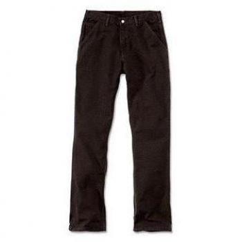 Carhartt Hose Washed Duck Work, Farbe:dark brown;Größe:w 33 / l 34