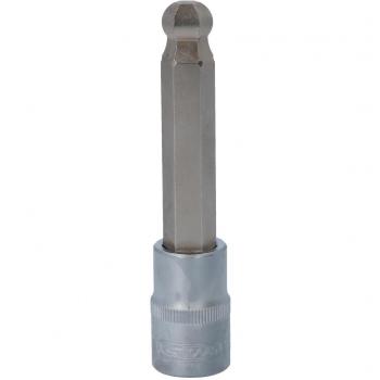Llave de vaso 1/2 con punta hexagonal y cabeza esférica, larga, 13 mm - KS Tools