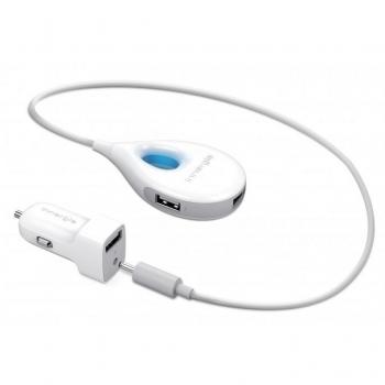 Cargador de Auto Innergie PowerCombo Go Hub con HUB USB y Adaptador de Corriente 12W