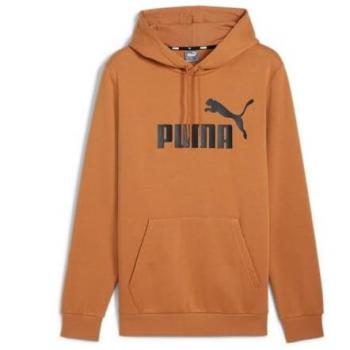 Sudadera Casual con Capucha Puma Essentials Big Logo Hombre S - Algodón Sostenible Beige