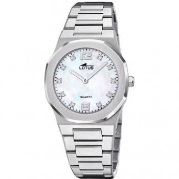 Reloj Lotus Excellent 18843/1 para Mujer con Esfera Beige y Correa de Acero Plateado