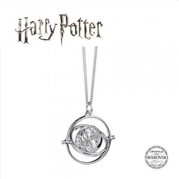 Collar de Harry Potter - Giratiempo con Swarovski - para Mujer - Plateado