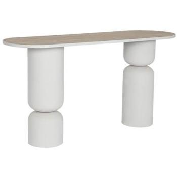 Consola Recibidor Home ESPRIT Blanco Beige Metal Madera MDF 150 x 45 x 77 cm