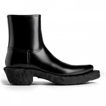 Camperlab Unisex Black Leather Boots - Size 38