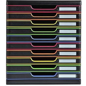 Exacompta A4+ - Modulo con 10 cajones, multicolor