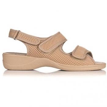 Sandalias de Doctor Cutillas 21739 Rejilla Tostado (37) Gancho y Bucle Confort Mujer
