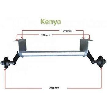 Eje Kenya sin freno 500 kg