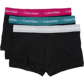Calvin Klein Cotton Stretch Classic Fit Low Rise Trunk 3-Pack Black