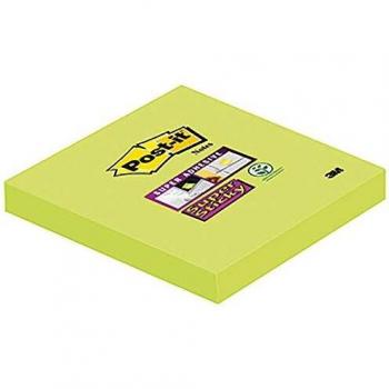 Notas Adhesivas Super Fuertes 76 x 76 mm, Verde, 90 Hojas