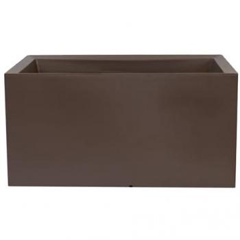 Jardinera RODR-I 80x40cm de Polietileno Blanco | Fácil Limpieza | Resistente a Impactos | Interior y Exterior | 100% Reciclable | Capacidad 100L