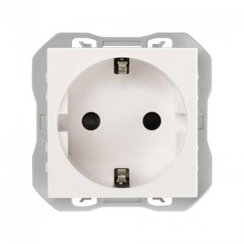 Base de enchufe Simon 270 Schuko con embornamiento por tornillo (Blanco)