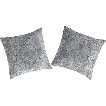 Funda de almohada estampada Guy Laroche - 2 cuadrantes 100% algodón SOFI 65x65 cm azul