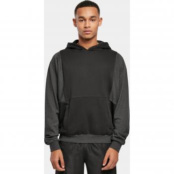 Urban Classics Men's Cut On Sleeve Hoody Black/Charcoal S