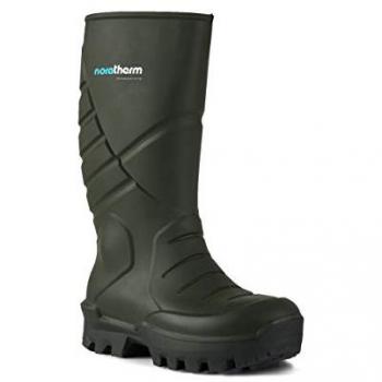 Bota de Agua de Seguridad Térmica Noratherm S5 para Agricultura, Verde, Talla 44