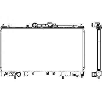 Radiador de motor HELLA 8MK 376 718-511 para refrigeración del motor