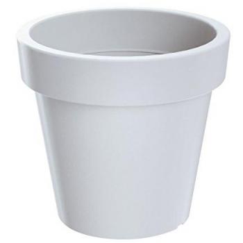 Maceta de Plástico Lofly en Color Blanco y Gris 13,4x13,4x12 cm - Prosperplast