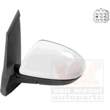 Espejo retrovisor VAN WEZEL 2741828, tipo: espejo retrovisor, características: diseño específico para vehículos, fácil instalación, ajuste manual o eléctrico según modelo, vidrio convexo para mayor visibilidad, acabado en color negro