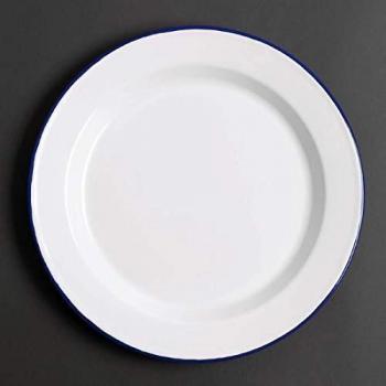 6 x Olympia esmalte placa de cena 245 mm servicio comedor cocina vajilla