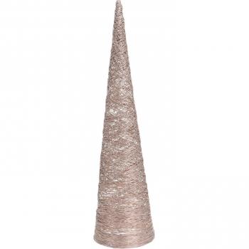?rbol de Navidad cónico con 40 leds 80cm dorado