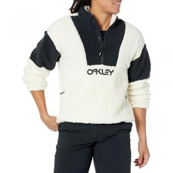 Forro polar reciclado Oakley TNP Half Zip RC blanco claro negro mujer - M